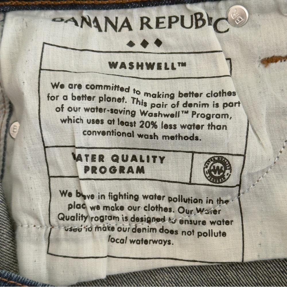 Banana Republic High Rise Dark Wash Barrel Jeans - Picture 12 of 12